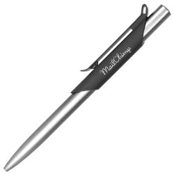 Silver and Black Metal Pens