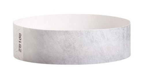 Tyvek Wristbands Silver Color