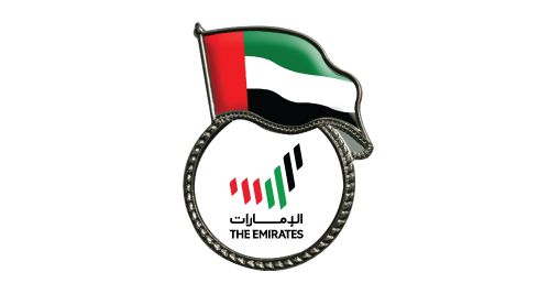 Metal Badges UAE National Day Flag in Silver Color