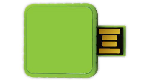 Twister USB Flash Drives - Green Color 8GB