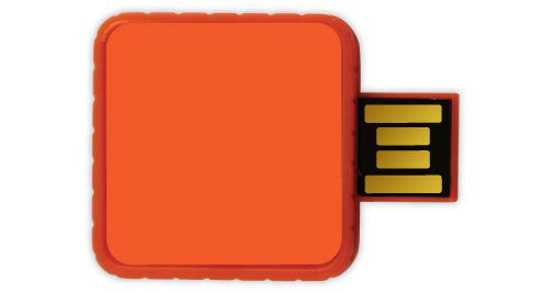 Twister USB Flash Drives - Orange Color 8GB