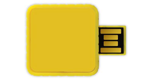 Twister USB Flash Drives - Yellow Color 4GB
