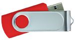 USB Flash Drives Swivel with 1 Side Epoxy Logo - Red 16GB