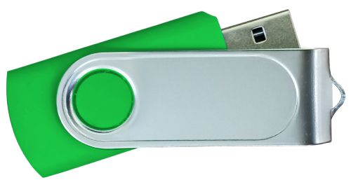 USB Flash Drives with 2 Sides Epoxy Logo - Green 16GB