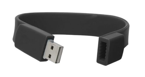 Wristbands USB Flash Drives Black 8GB