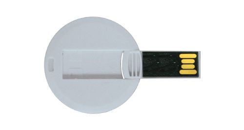 Mini Cards Shaped USB Flash Drives - Round 8 GB Mini Cards Shaped USB Flash Drives - Round 8 GB