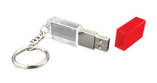 Promotional Crystal USB Flash Drive Red Promotional Crystal USB Flash Drive Red