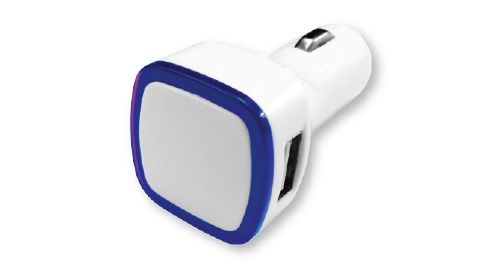 USB Car Charger Blue
