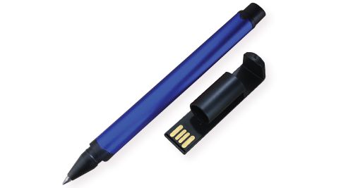 USB Pens with Mobile Stand and Screen Cleaner Blue Color 8GB