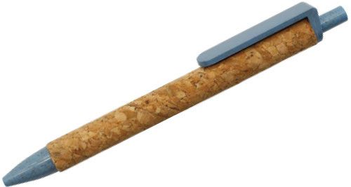 ECO - Friendly Wheat Straw and Cork Pens - Blue