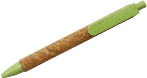 ECO- Friendly Wheat Straw and Cork Pens - Green