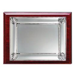 Wooden Plaques Silver Laserable Plate 1243