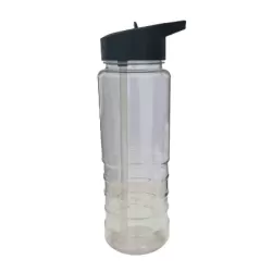 Promotional Plain Plastic Water Bottles with Straw 