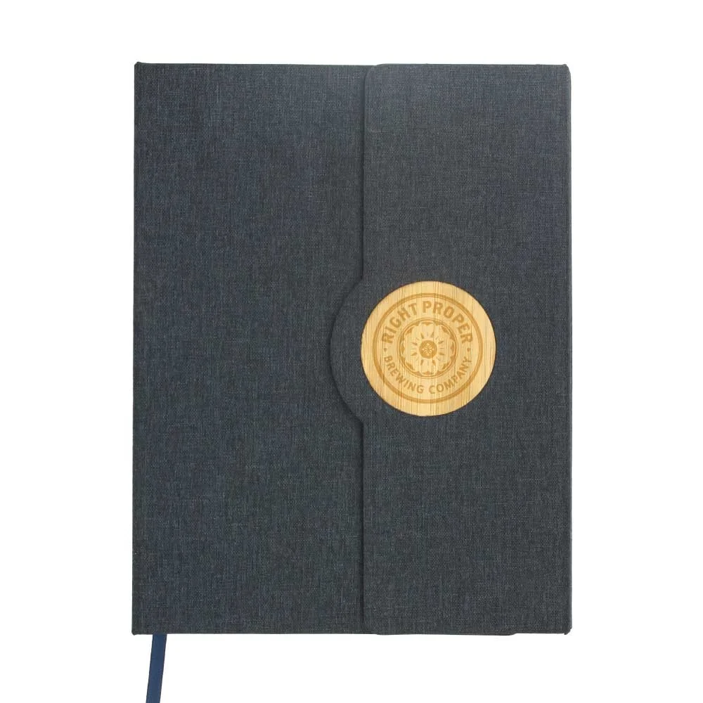 A5 Notebooks RPET with Bamboo & Magnetic Closure A5 Notebooks RPET with Bamboo & Magnetic Closure
