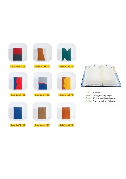 Auriga A5 PU Leather  Diaries Notebook 2025