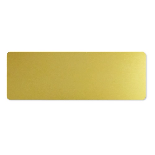Aluminum Name Badge - Golden