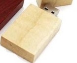 Beige Wooden USB With Keychain 8GB Beige Wooden USB With Keychain 8GB