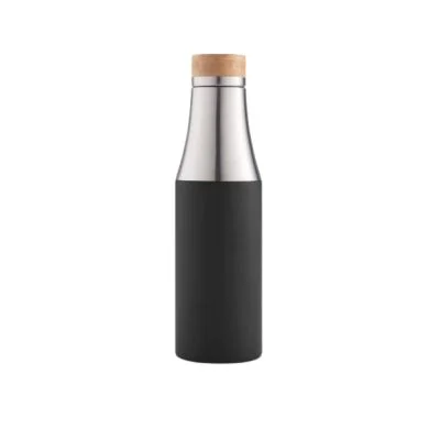 Classic Stainless Steel Bottle with Wooden Lid Classic Stainless Steel Bottle with Wooden Lid