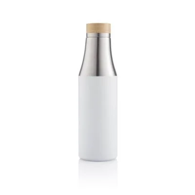 Classic Stainless Steel Bottle with Wooden Lid Classic Stainless Steel Bottle with Wooden Lid