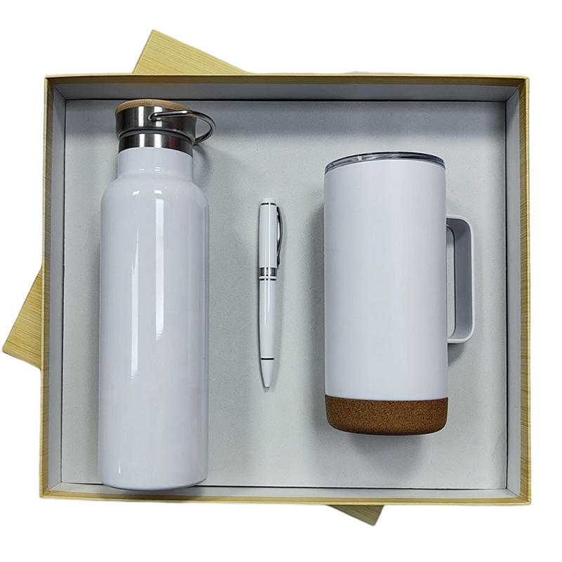 Crater Promotional Stainless Steel  Bottle Mug & Metal Pen
