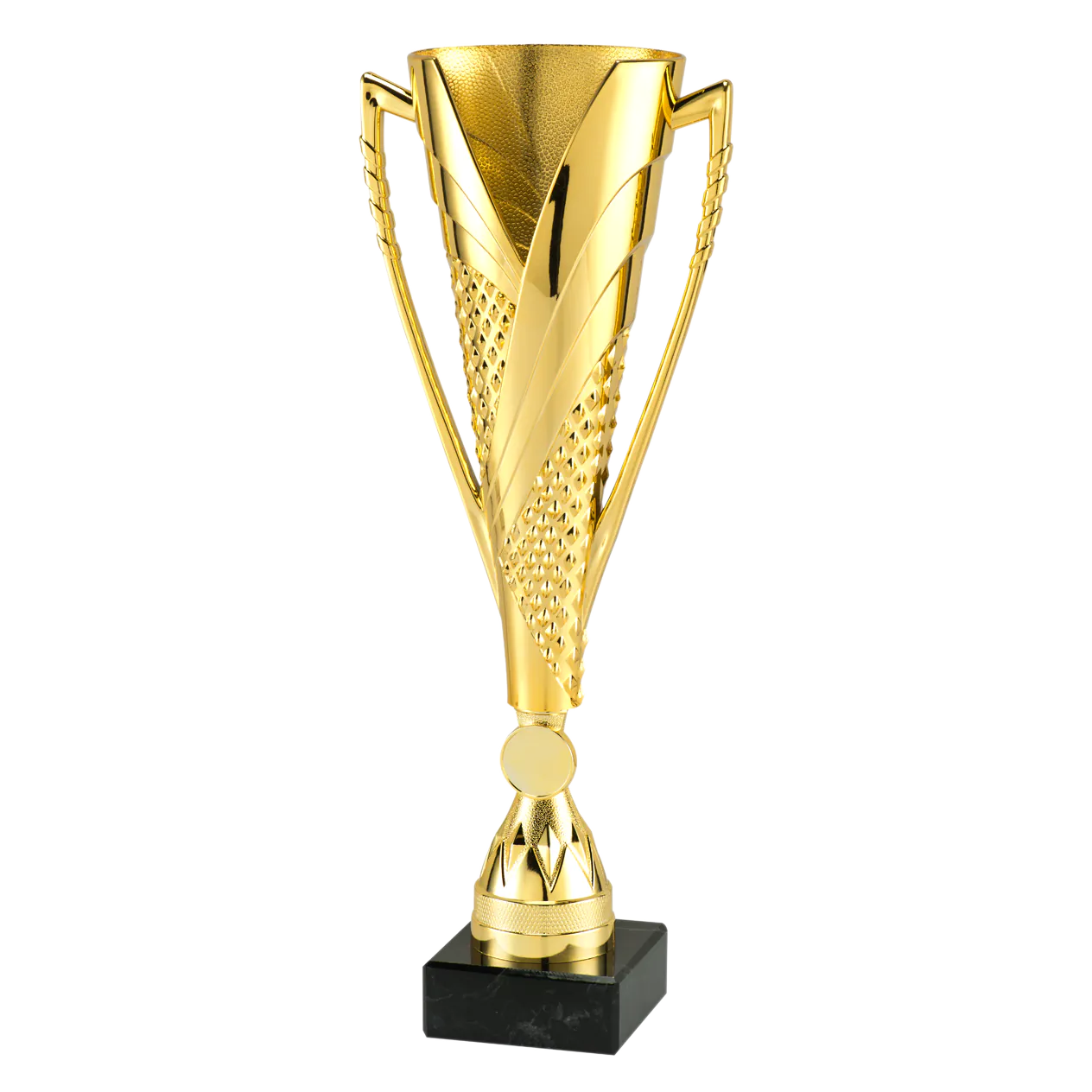 Gold Plastic Trophy With Black Base