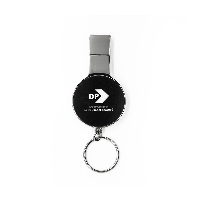 Grus Metal Thumb USB Drive with Led Light & Keychain