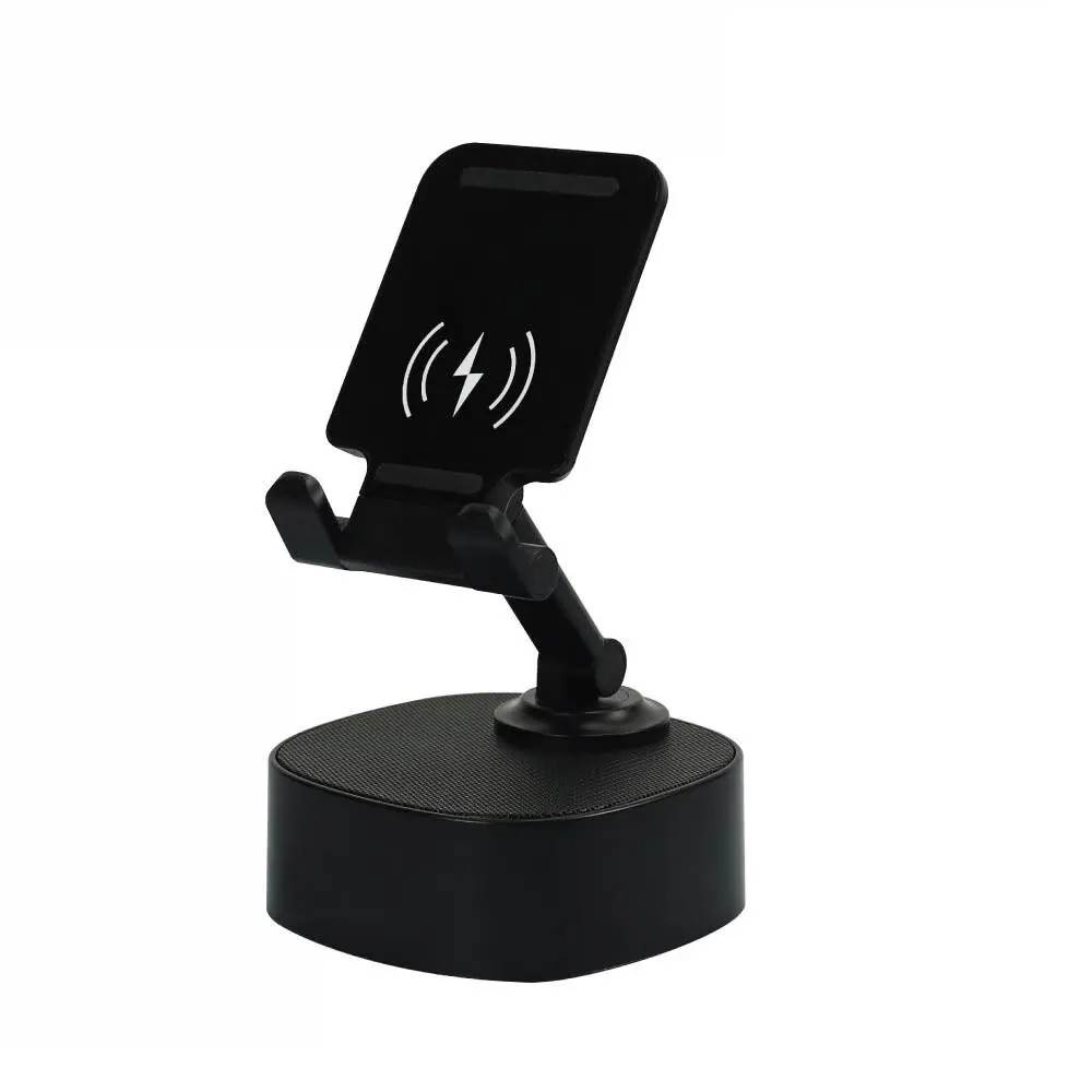 Carina Wireless Fast Charger 15W with BT Speaker and RGB LED Logo