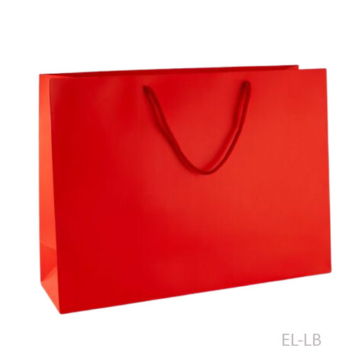 Laminated Landscape Paper Bags - Red