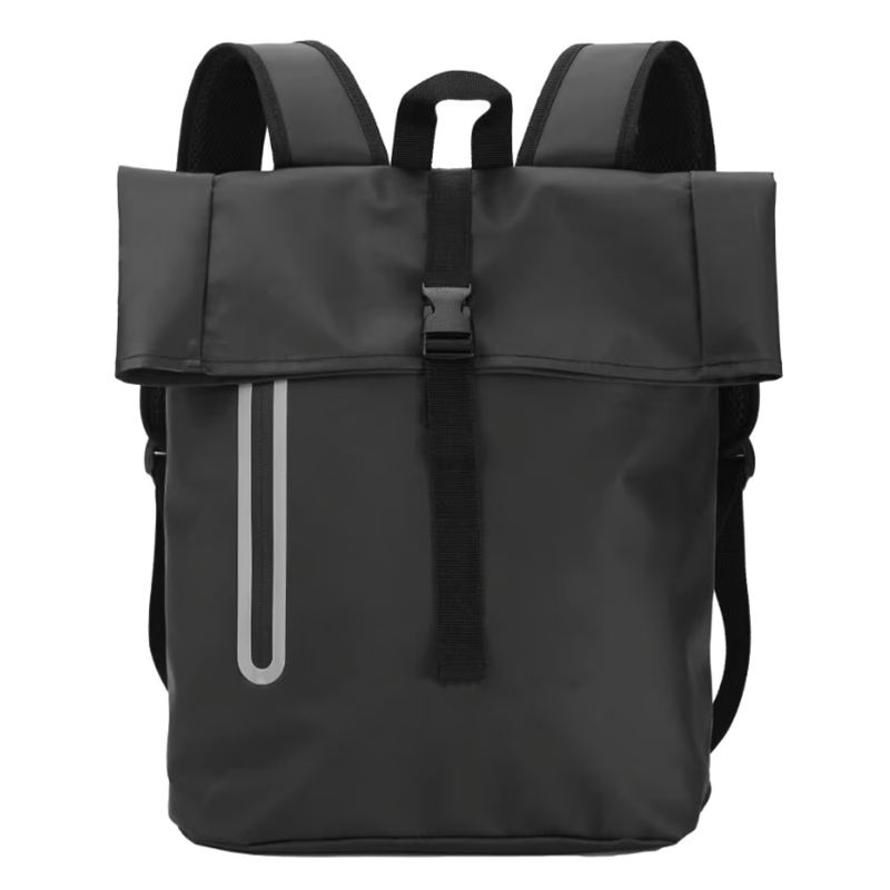 Leo Expandable Roll-Top Backpacks, 600D Polyester Material