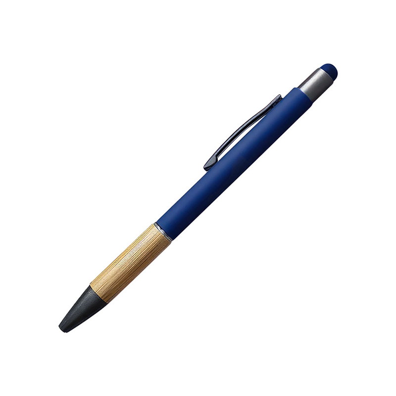 Push Button Ballpoint Pens with Bamboo Grip