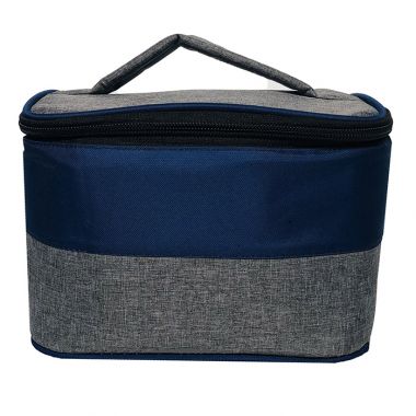 Two Tone Cooler Bags 600D  Blue and Grey