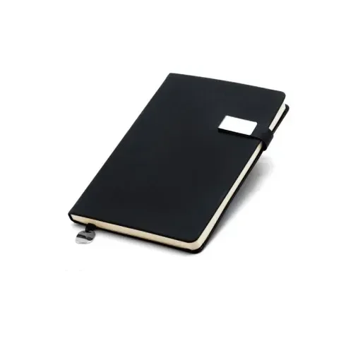 Promotional Wholesale Notebooks with Magnetic Flap ELNB-04 BLACK 