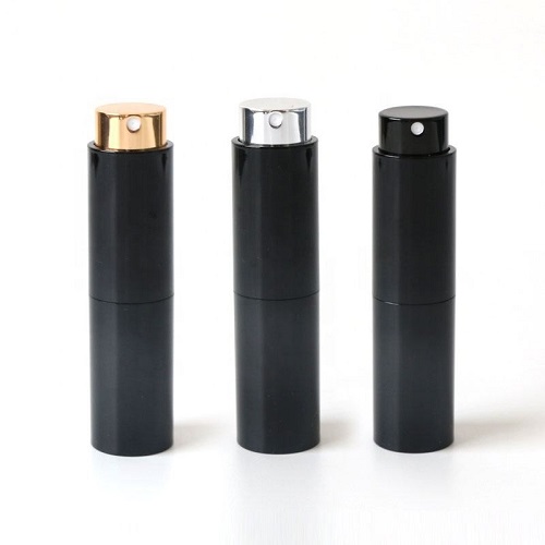High Quality Refillable Perfume Bottle Travel Size Aluminume Twist Spry Bottle