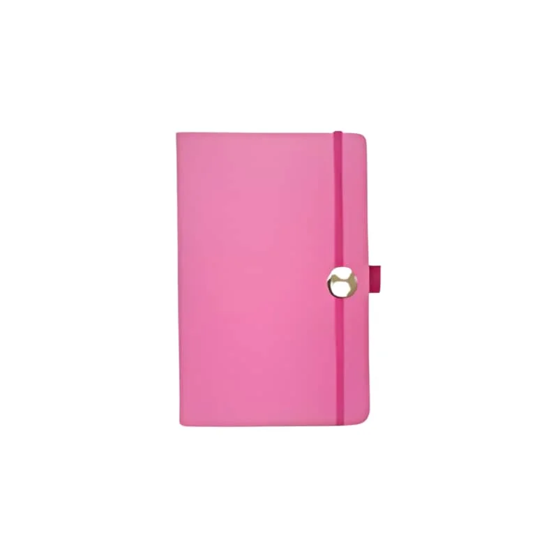 Altair PU Notebooks with Metal Button ELNB-02 Pink 