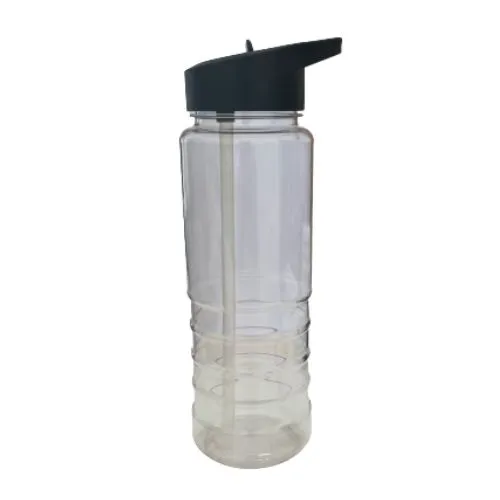 Promotional Plain Plastic Water Bottles with Straw 