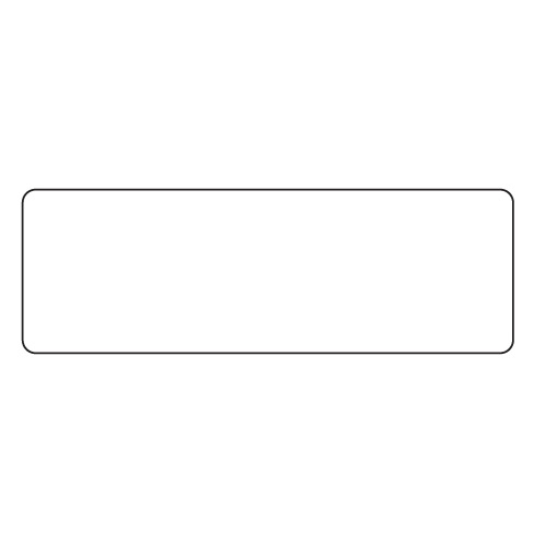 Plastic Engravable Name Tags - Black