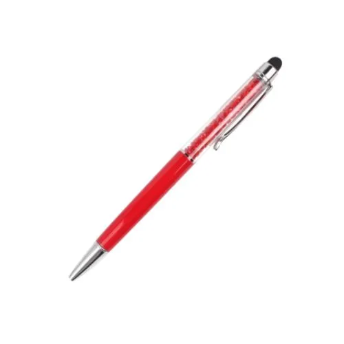 UAE National Day Crystal Pens with Stylus - Red Color