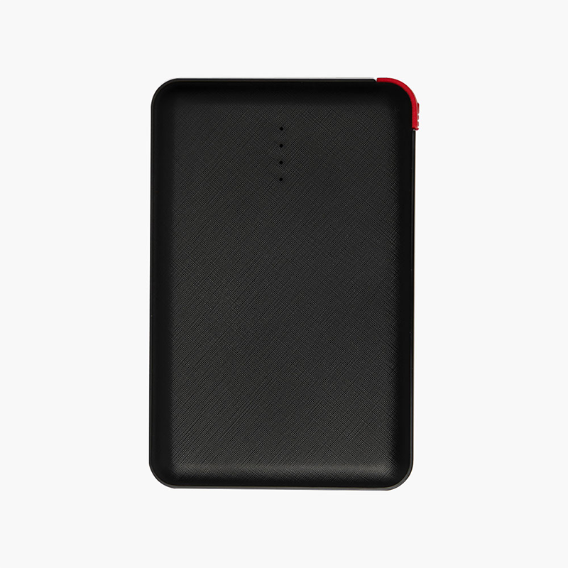 5000 mAh Mini Powerbank with Built-in Cable & Lightning Port Conv