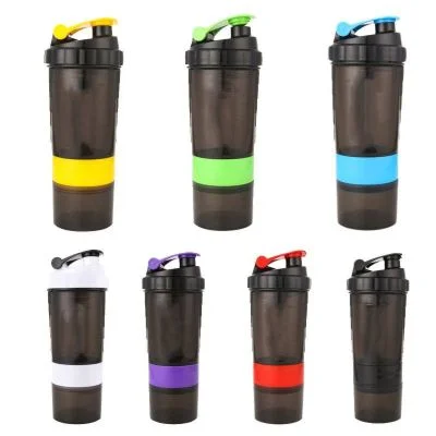 Plastic Shaker Bottles with Compartment