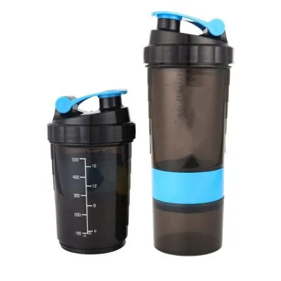 Plastic Shaker Bottles with Compartment