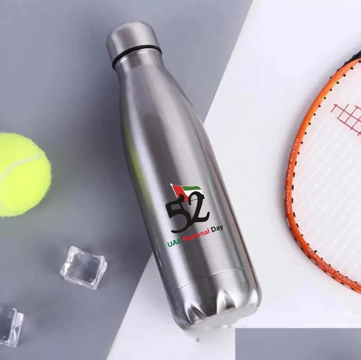 UAE National Day Custom Logo 500ml Cola Shaped Stainless Steel Water Bottle