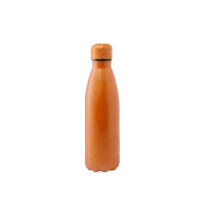 Matte Insulated Cola Shaped Bottles Orange 