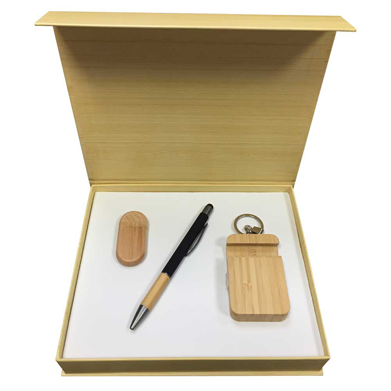 Ursa Major Eco-Friendly Gift Sets with Wooden USB Keychain & Meta