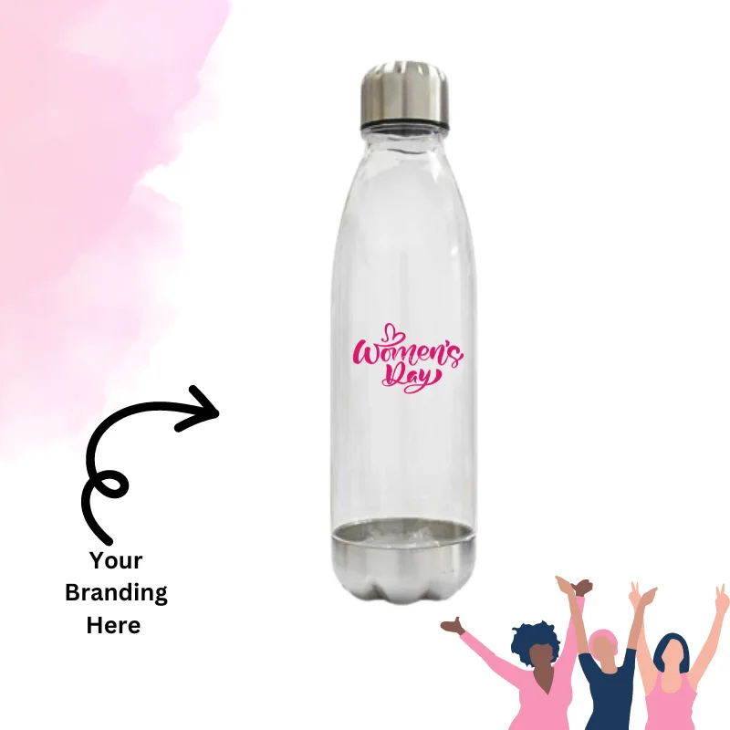 Tritan water Bottle with Stainless Scree on Cap and Base Tritan water Bottle with Stainless Scree on Cap and Base